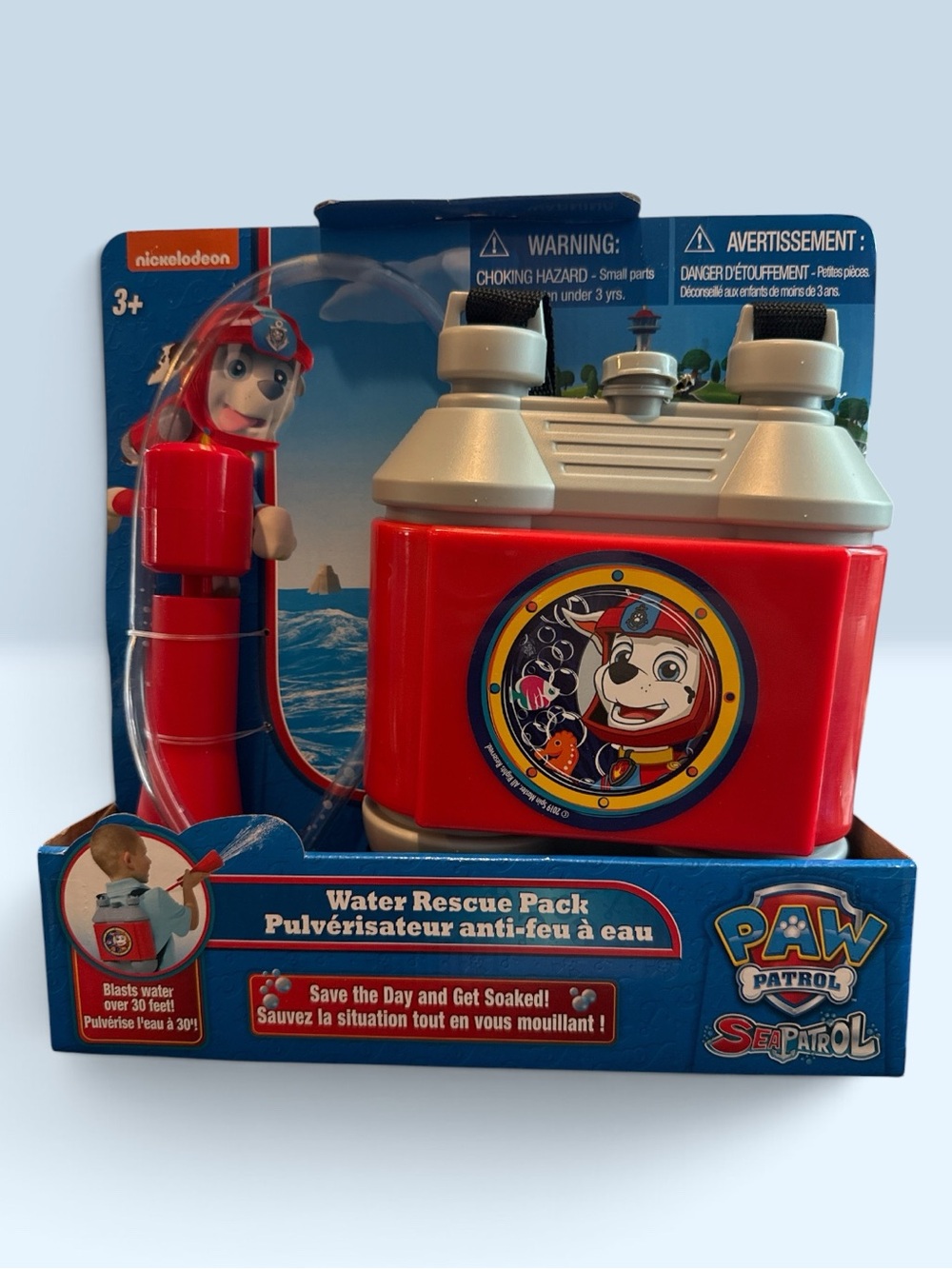 Paw Patrol Red and Gray Water Rescue Pack Blaster